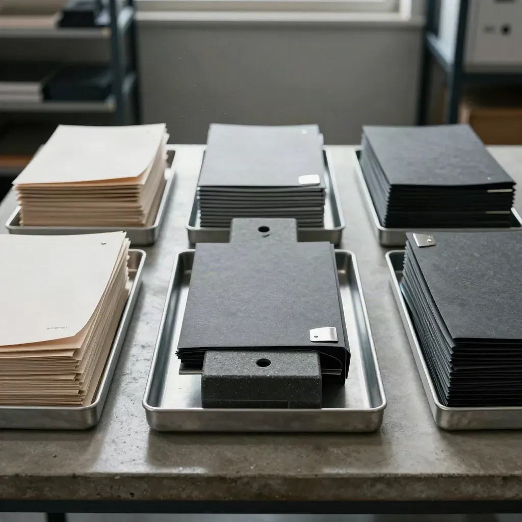 Sorted lead-scoring trays in a Bristol agency ops room, with the bad-fit tray pushed back.